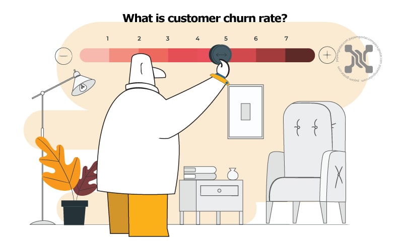 نرخ ریزش یا همان Churn Rate به معنی قطع ارتباط یک مشتری با یک کسب و کار است